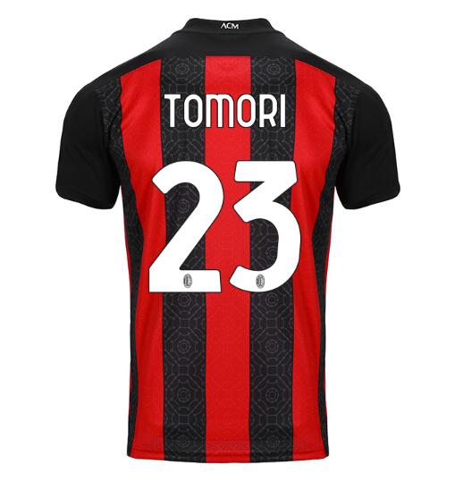 AC Milan Home Kit Soccer Jersey TOMORI #23 2020/21